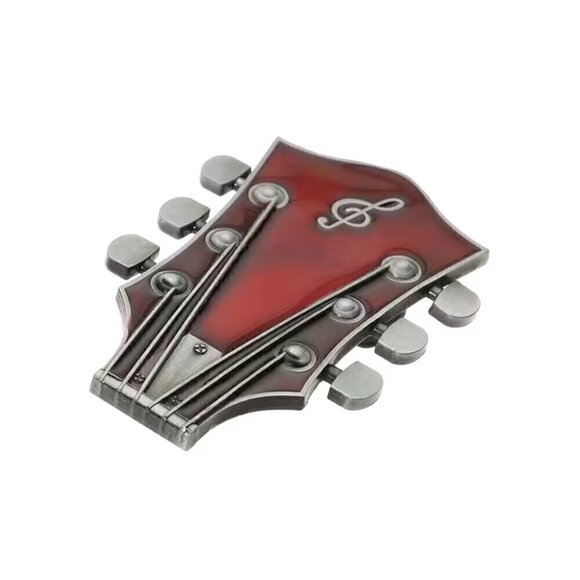 Union Jack British Guitar Rocker Belt Buckle - Picture 8 of 16